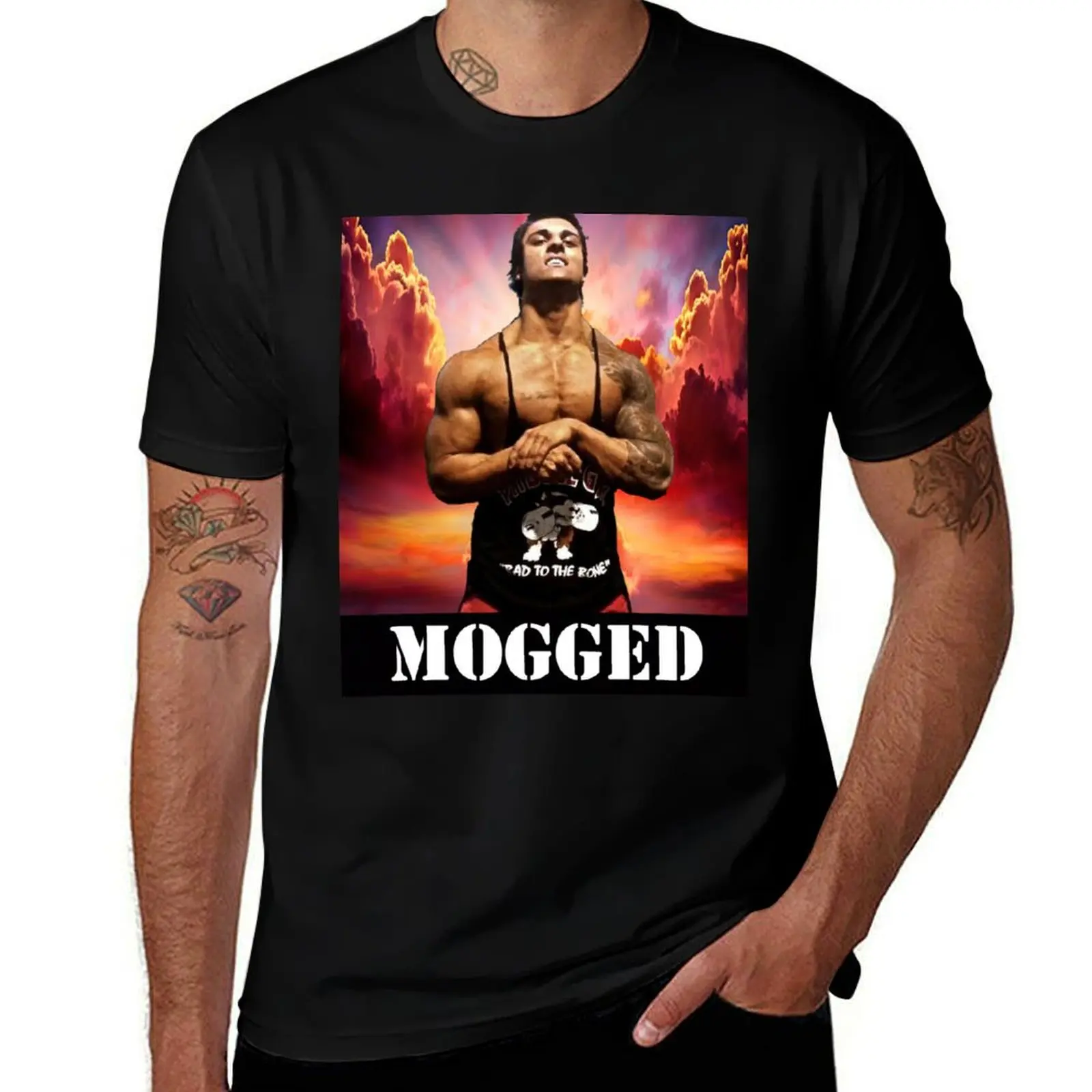 Zyzz Mogged T-Shirt Active Wear Sports T-Shirt for Men