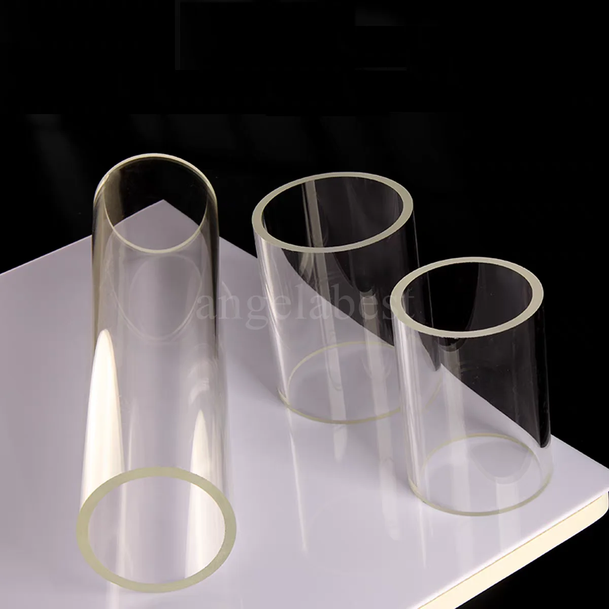 

High borosilicate glass tube, O.D. 15mm to 80m, Thk. 5mm, L. 100mm, High temperature resistant glass pipe customize