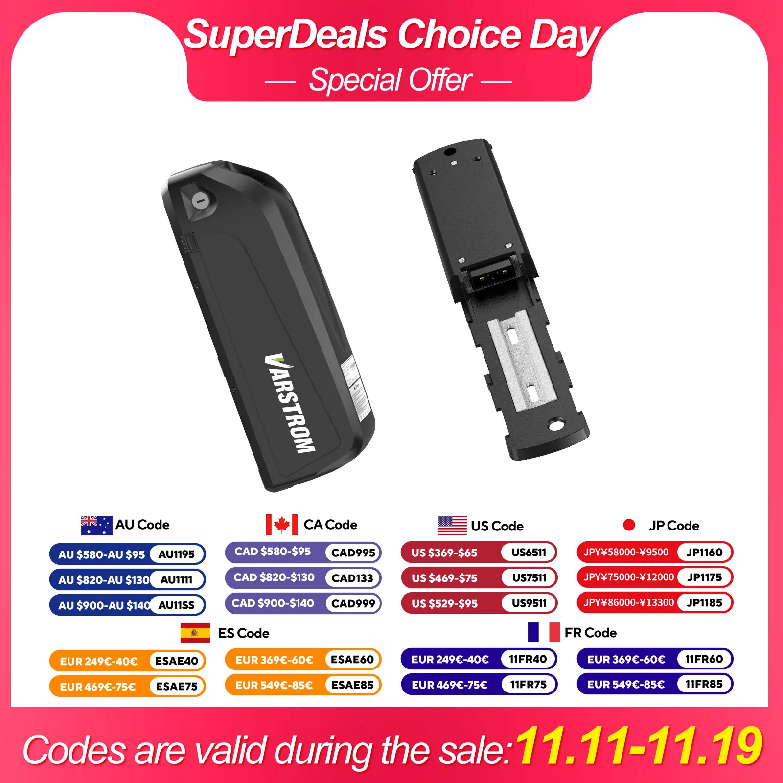 

Hailong Ebike Battery 20AH 13AH - 52V 48V 36V Electirc Bike Battery for 1000W 750W 250W Bafang Tongsheng or Other Motor