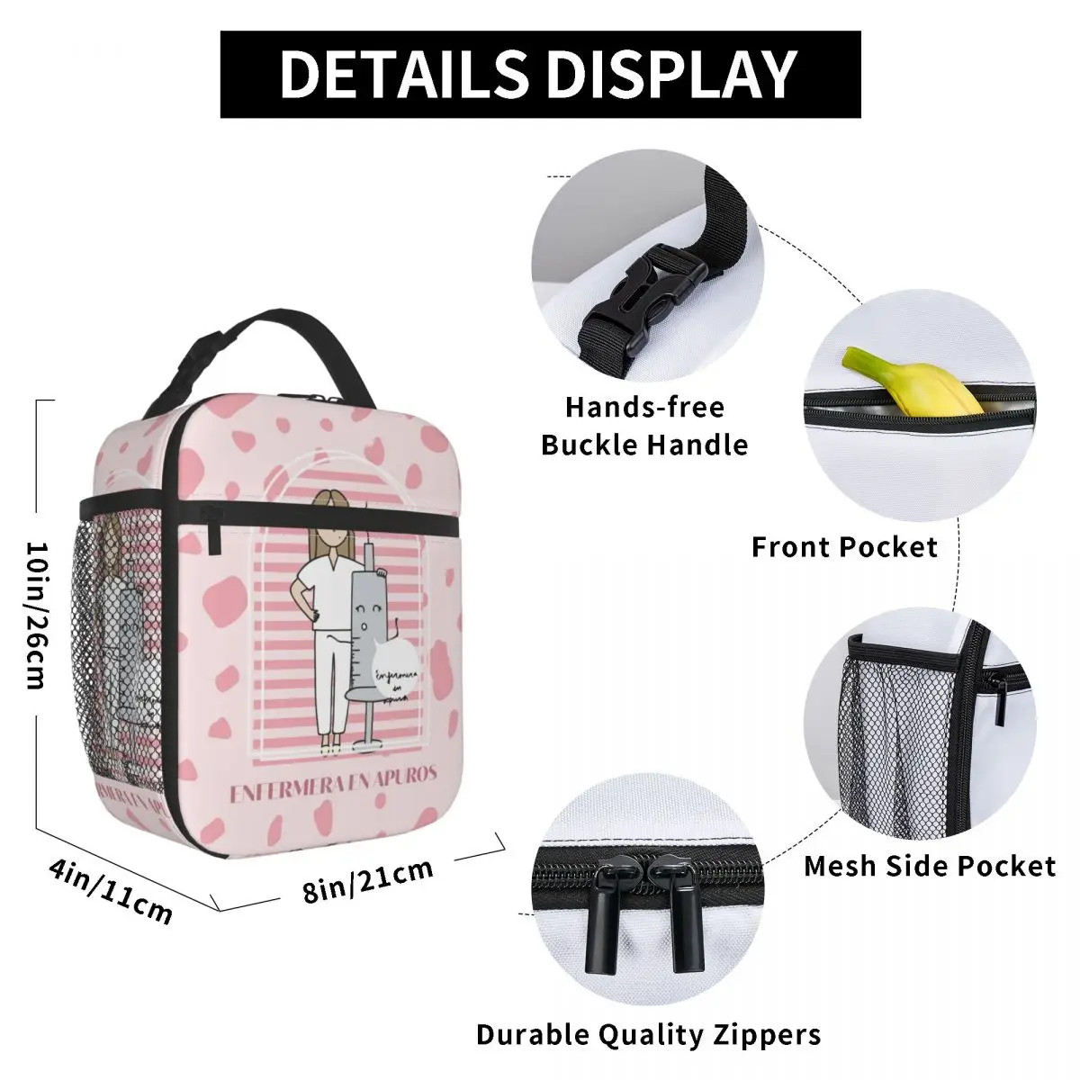 Doctor Nurse Healthy Lunch Bags Insulated Enfermera En Apuros Product Food Container Bag Thermal Cooler Lunch Box For Office