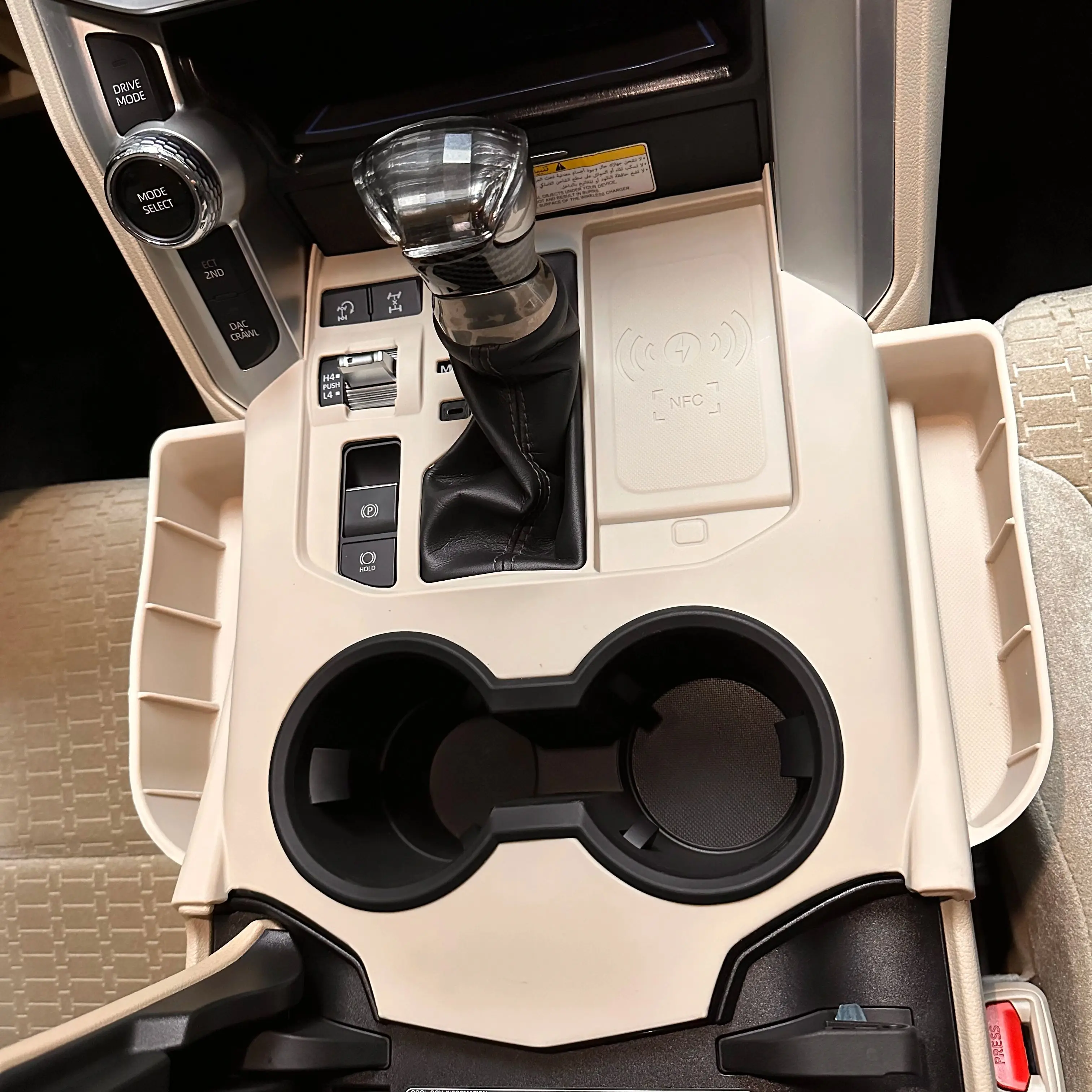 LC300 Car Interior Rubber Seat Crevice Storage Box Organizer For Toyota Land Cruiser 300 2022 2023 Accessories