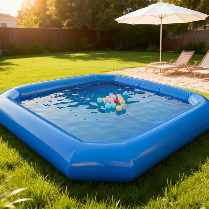 240*240*30cm Large Inflatable Swimming Pool for Newborn & Children PVC Waterproof Eco-Friendly Custom Size Bulk Buy