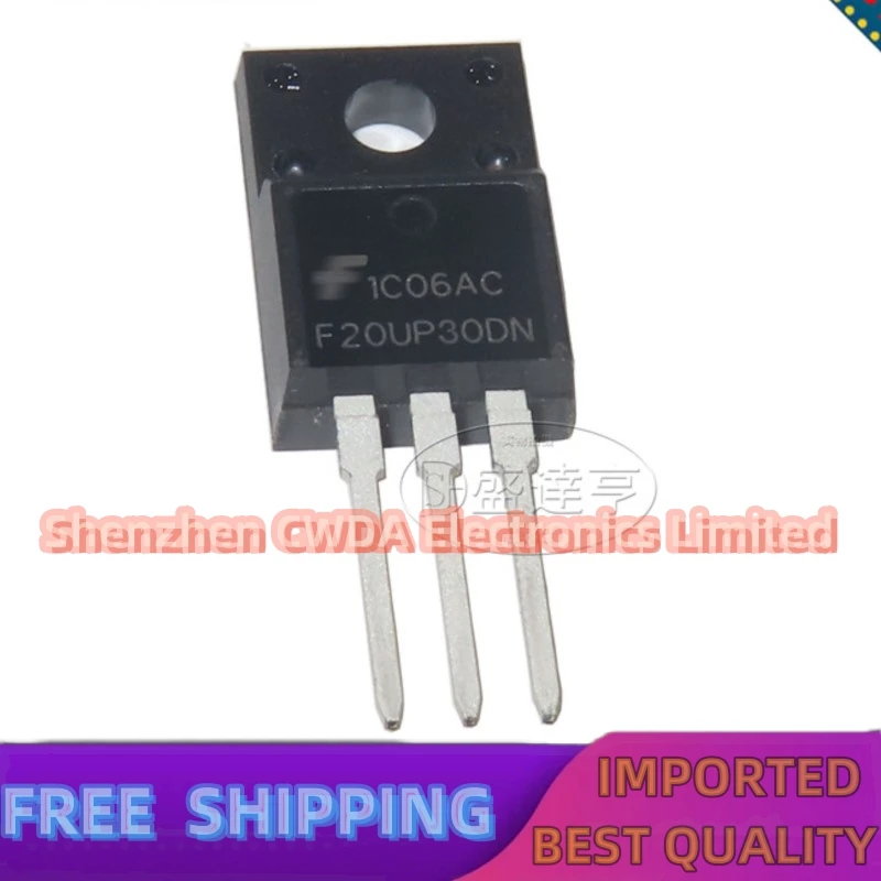 10PCS-20PCS  FFPF20UP30DN  F20UP30DN   TO-220F    10A 300V   In Stock Can Be Purchased