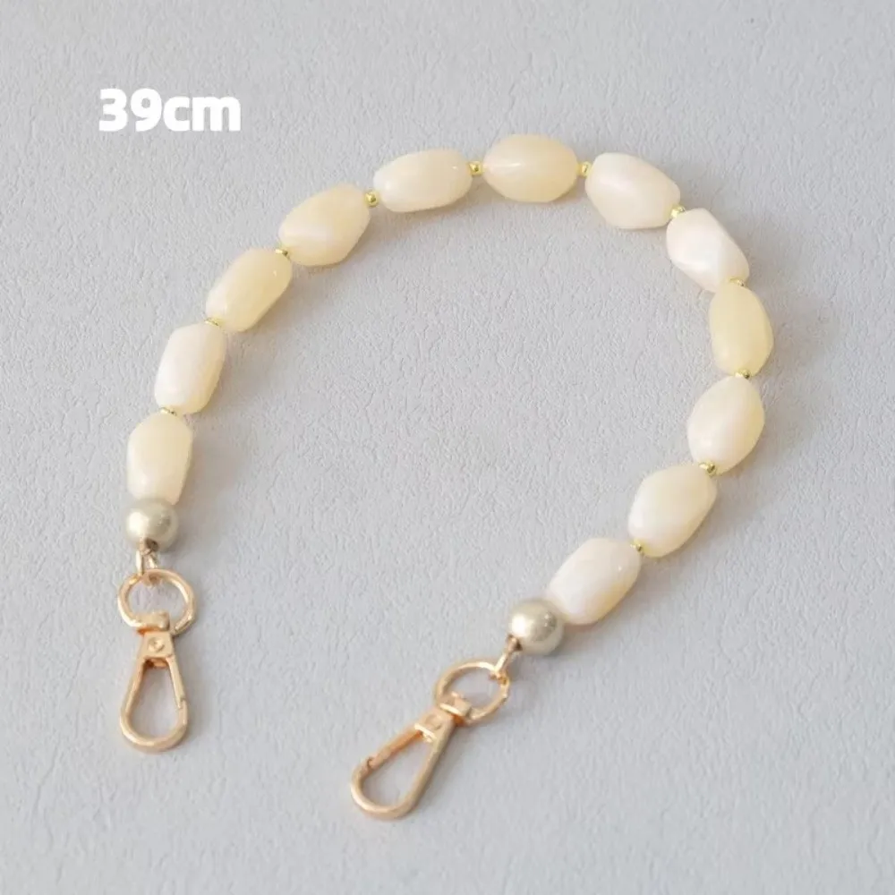 Elegant Acrylic Beaded Chain Strap Green Luxury Style Bag Accessory Detachable Chain Strap For Women Handbag Decoration