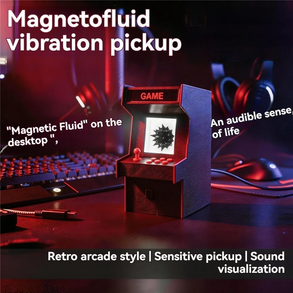 Magnetic Fluid Pickup Rhythm Light Ultra Fast Response Black Technology Desktop Decor Cool Gadget Gift