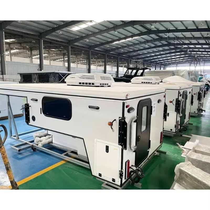 Customized Aluminum 4X4 Slide Out Pickup Truck Camper Travel Trailer Australian Standard Off Road Outdoor Camping Expedition