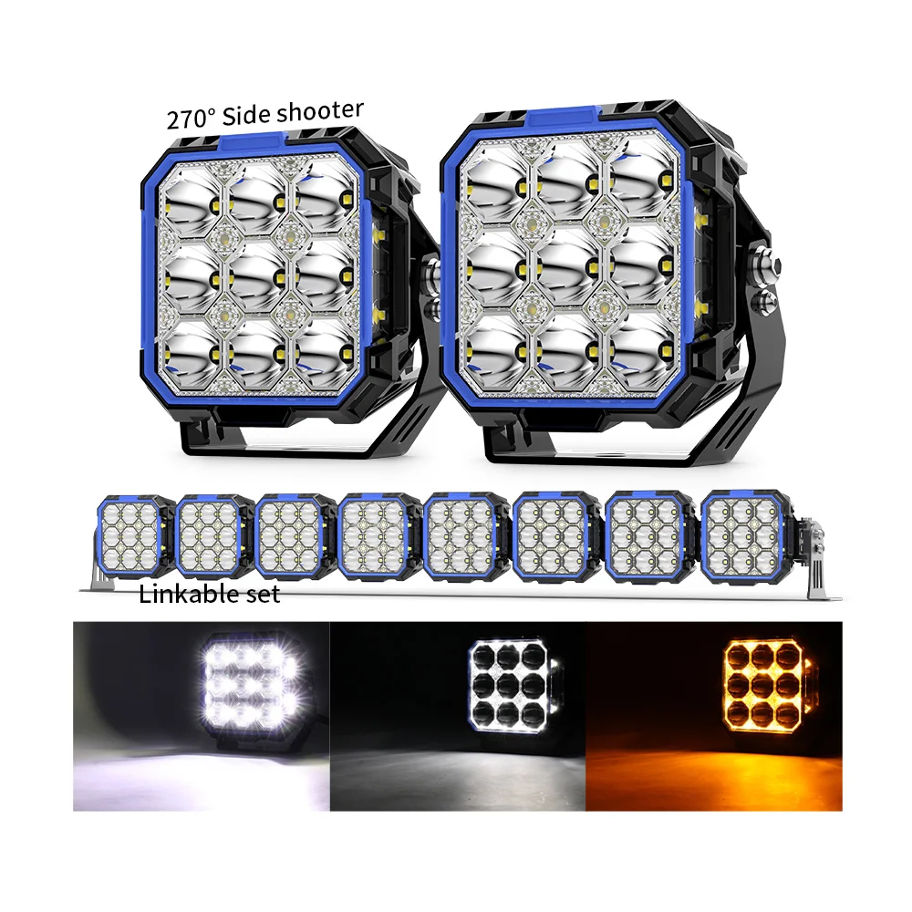 

Cube Crosslink 5 Inch Led Spot Lights Off Road For Tacoma 4Runner UTV 4X4 Trucks