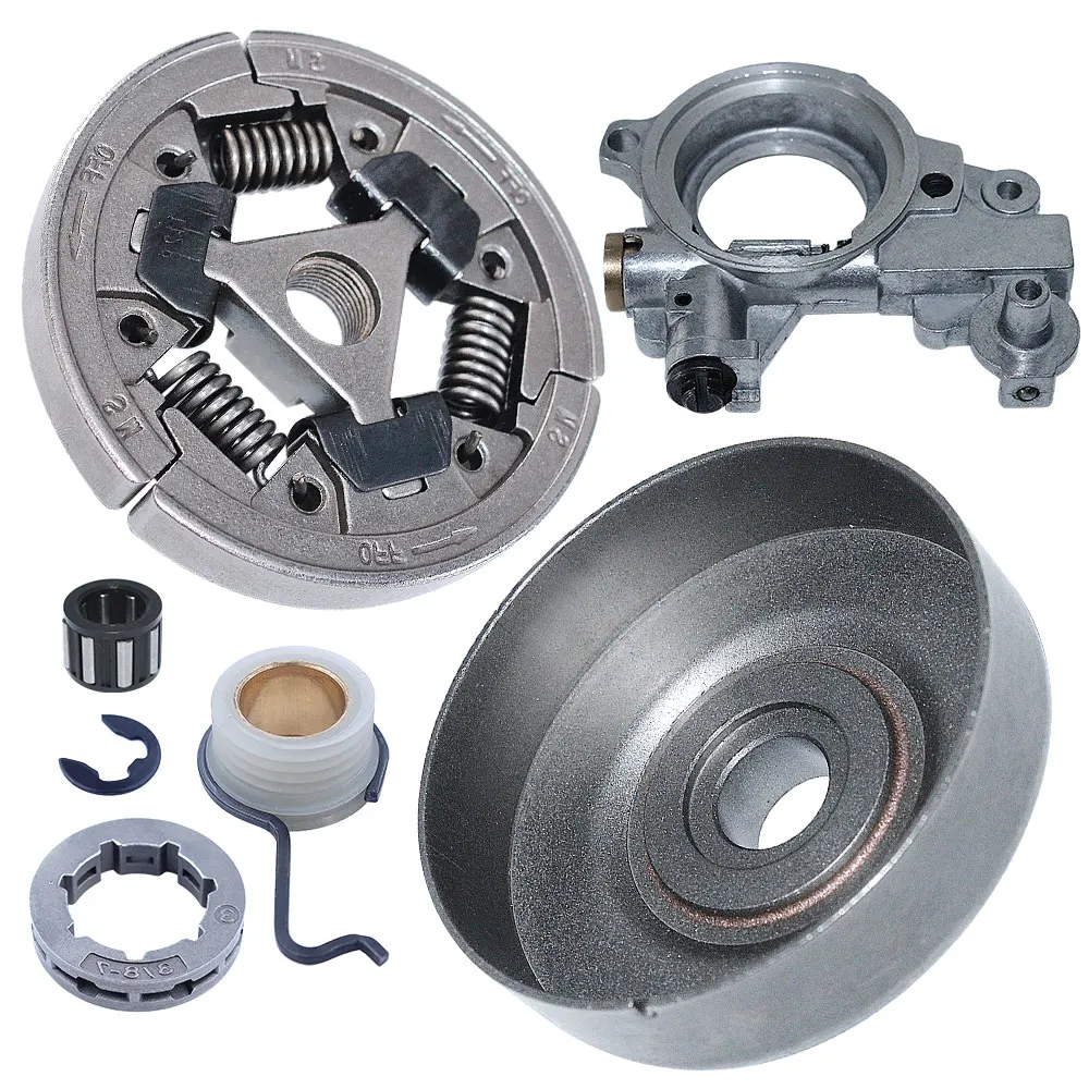Piñón de embrague de 3/8 ", rodamiento de engranaje helicoidal para Stihl MS361, 044, 046, MS440, MS460