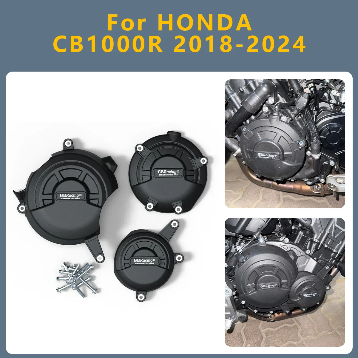 ホンダ CB1000R 2024 2023 2022 2018-2021 CB1000 R CB-1000R用 オートバイエンジンカバー クラッチカバー 保護セット アクセサリー