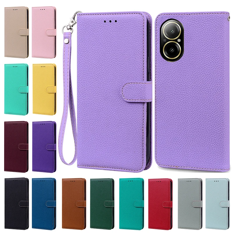 

Phone Case For Realme C67 Colorful Silicone Flip Cover Coque Full Protection Leather Cases For Oppo Realme C67 C 67 Fundas Coque