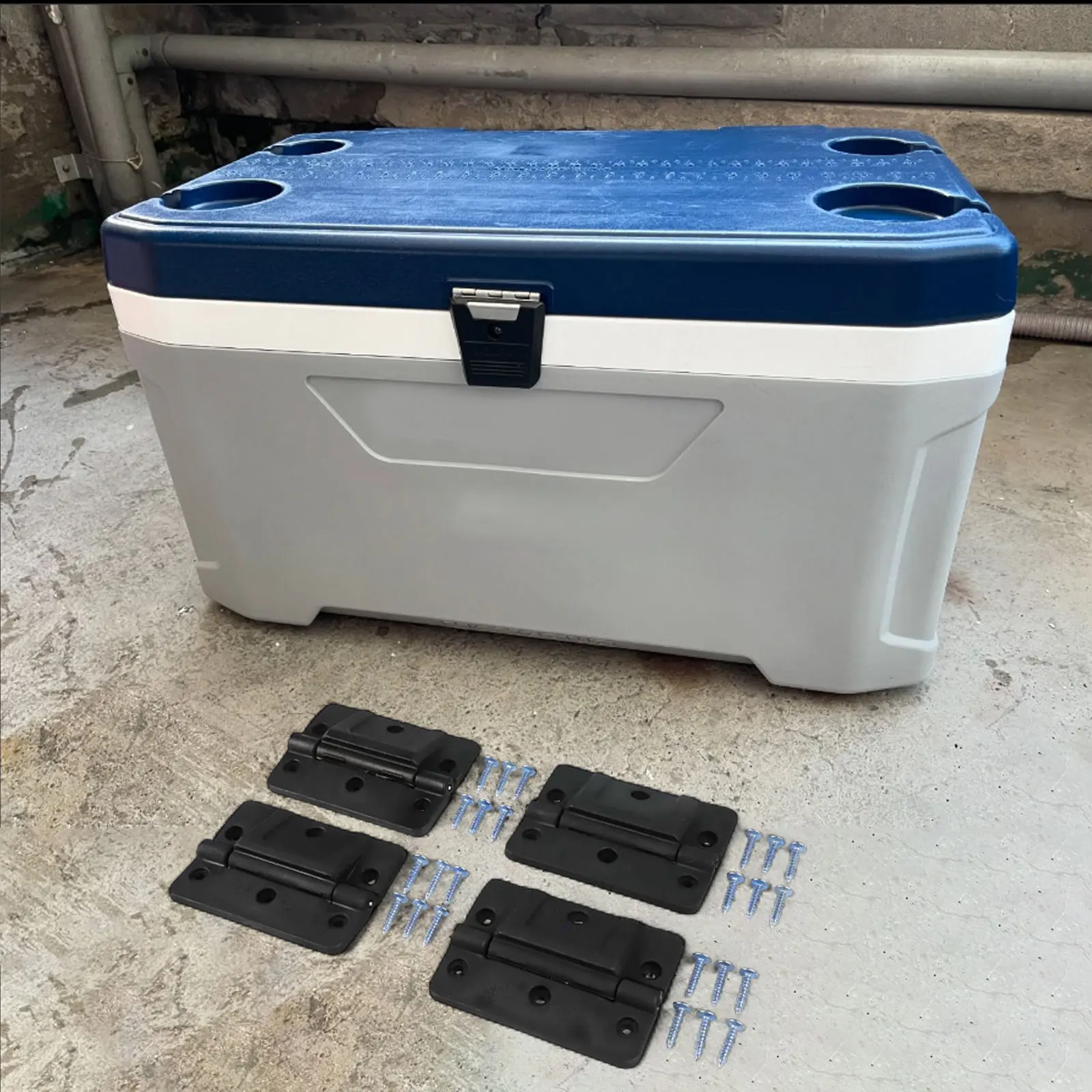 Cooler Replacement Kit Replacement Hinges Cooler Maintenance 14 28 Compatibility For IGLOO 150-165 QT Complete Replacement Set