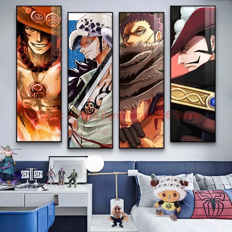 One Piece Decorative Painting Cartoon Animation E-sports Room Anime Poster Hanging Picture Wall Painting in Bedroom Internet Bar