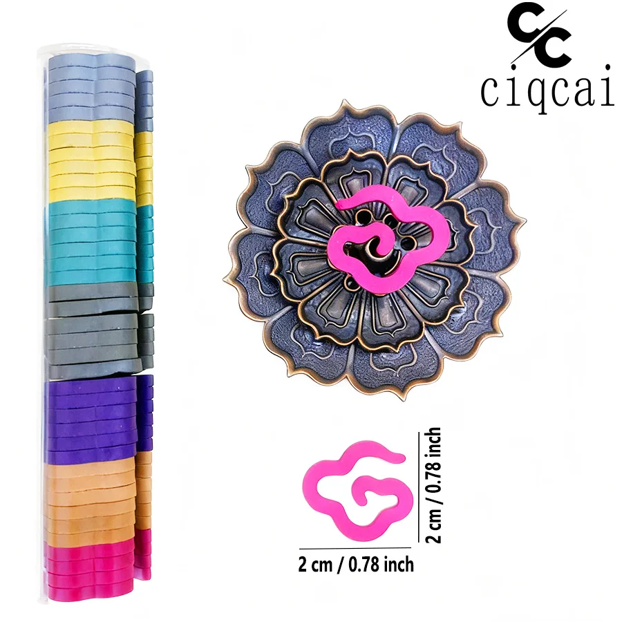 【7-Pack】High-Quality Classic Small Incense Sticks, Purely Handmade Spiral Incense, Free of Sticky Powder, Dissolves in Water, Comes in 7 Scents Including Cherry Blossom, Lavender, Apple Cinnamon, Rose, Jasmine, Mint, Blackberry, Etc., with a Rich and Natural Fragrance, 42 Sticks/Bottle, Portable Packaging, Convenient for On-The-Go, Suitable for Home and Outdoor Use