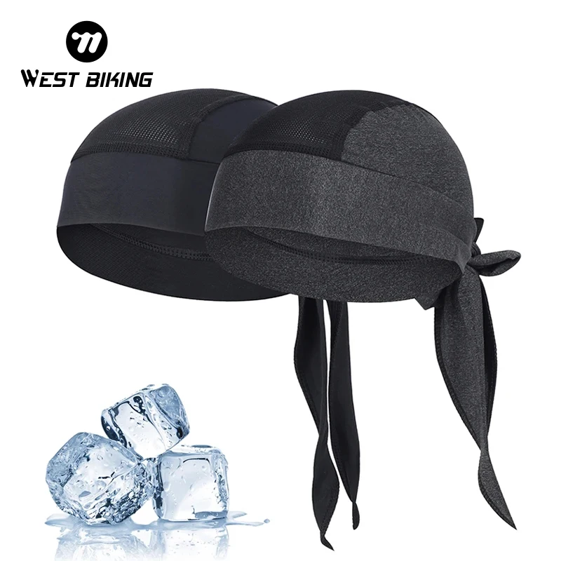 WEST BIKING Quick Dry Cycling Cap Summer Men Bicycle Head Scarf Running Riding Bandana Anti-UV Breathable Pirate Cap Headband