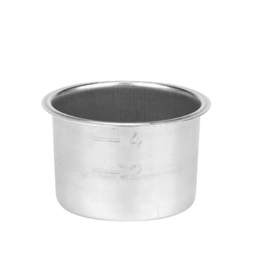 Pressure Cup Filter Coffee Machine Espresso Accessories Detachable Powder Cup Stainless Steel Powder Bowl Basket C