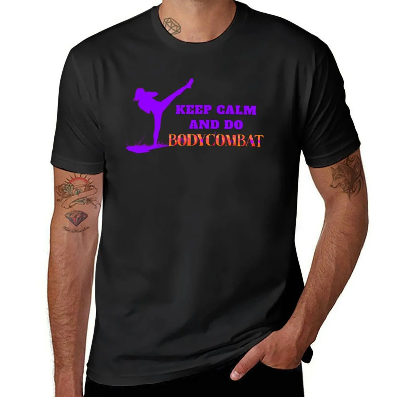 Keep Calm and Do BodyCombat T-Shirt sports fans aesthetic clothes cute tops Short sleeve tee men