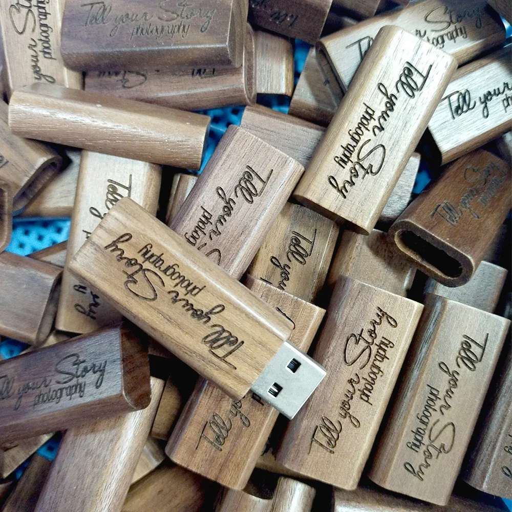 50pcs/lot Wooden personality gift LOGO customize wood USB3.0 flash drive u disk 128G pendrive 8GB 16GB 32GB 64GB laser engraving