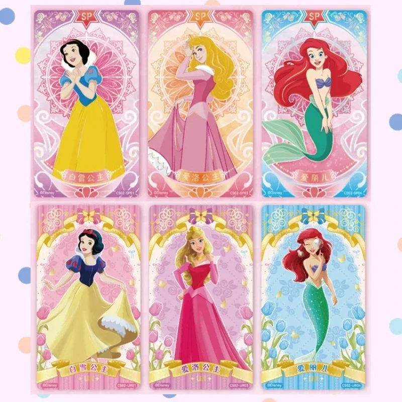 Card Fun Disney Disney Princess Card Cinderella Snow White Aurora Ariel Princess Animation Character Collection Card Toy Gifts