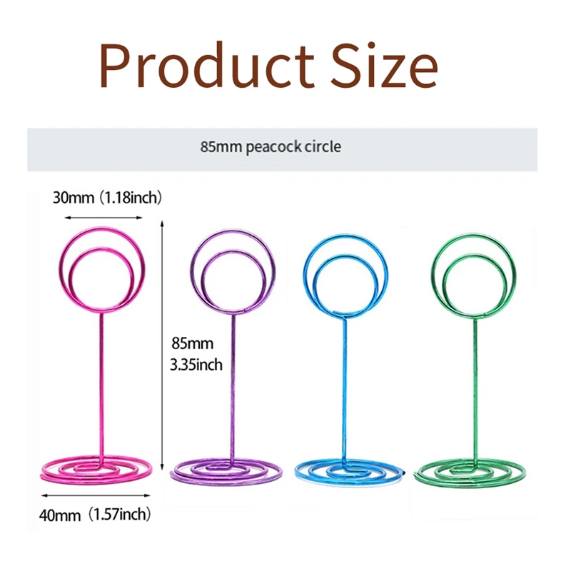 Porte-cartes et porte-photos pour mariage et fête d'anniversaire, porte-cartes pour travailleurs et restaurants, 85mm, 80 pièces