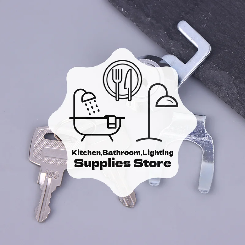 Mini Cam Lock With Quick Clip For Cash Tray Box Drawer Lock Money Case Cabinet Airbox Mailbox Toolbox Lock Cylinder Spare Parts