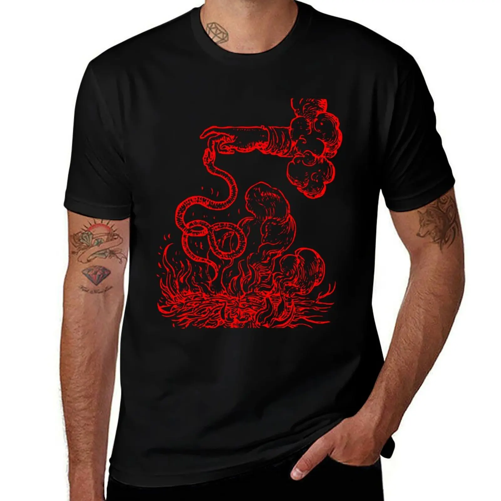 The Snake (RED) - Devises Héro?ques T-Shirt Quick Dry Outdoor Sports T-Shirt