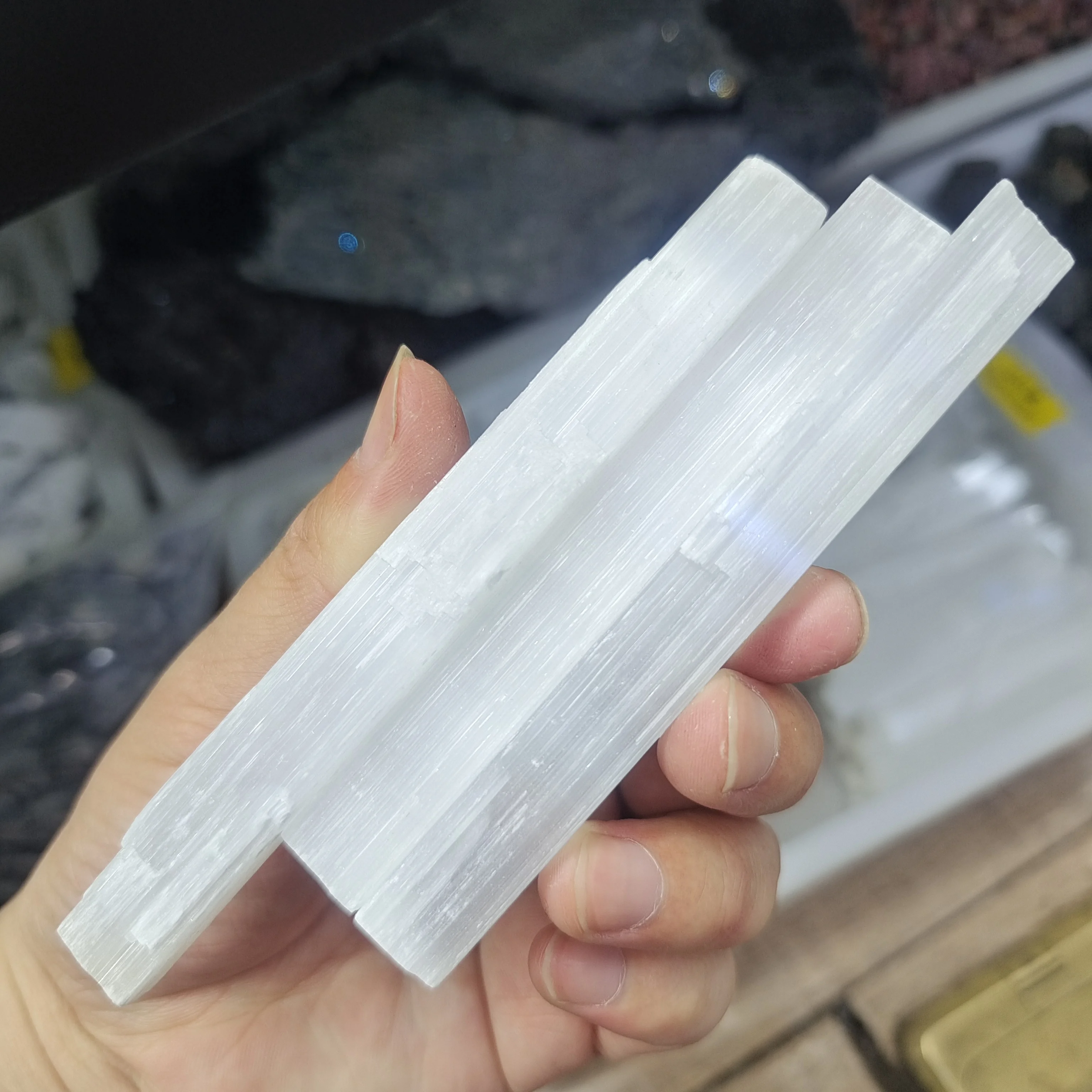 1000g Selenite Sticks White Gypsum Crystals Wands Blades