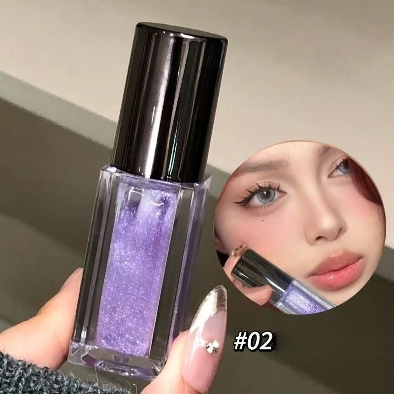 Multichrome Diamond Shimmer Lip Gloss Clear Glitter Metallic Pink Blue Orange Lip Stain Mirror-Shine Gloss 3D Sparkling Lips