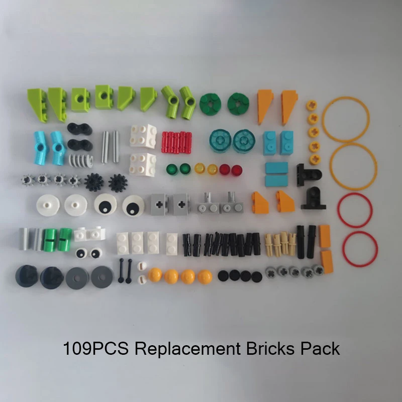 109Pcs/lot Technical Bricks Parts WeDo 2.0 Replacement Pack Building Blocks Bulk Spare Set Toys Compatible 45300 WeDo Core Set