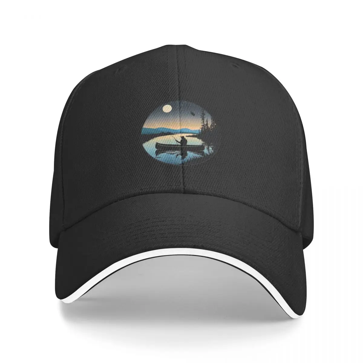 

Tranquil Lake Fishing Baseball Cap beach hat hard hat Trucker Cap Women's Golf Wear Men's