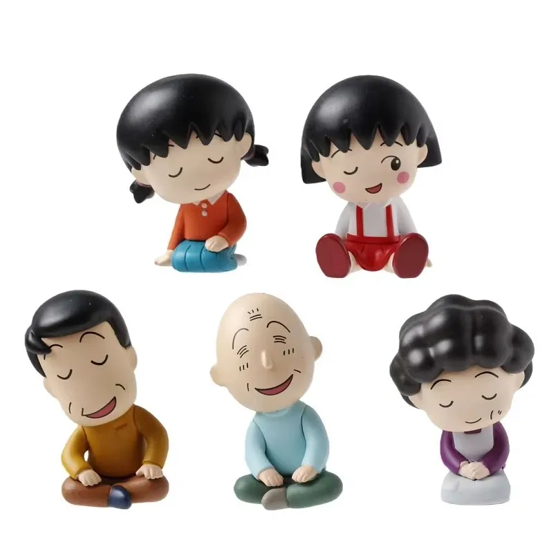 4個入りセット アニメ「ちびまる子ちゃん」シリーズ、肩に寄りかかって