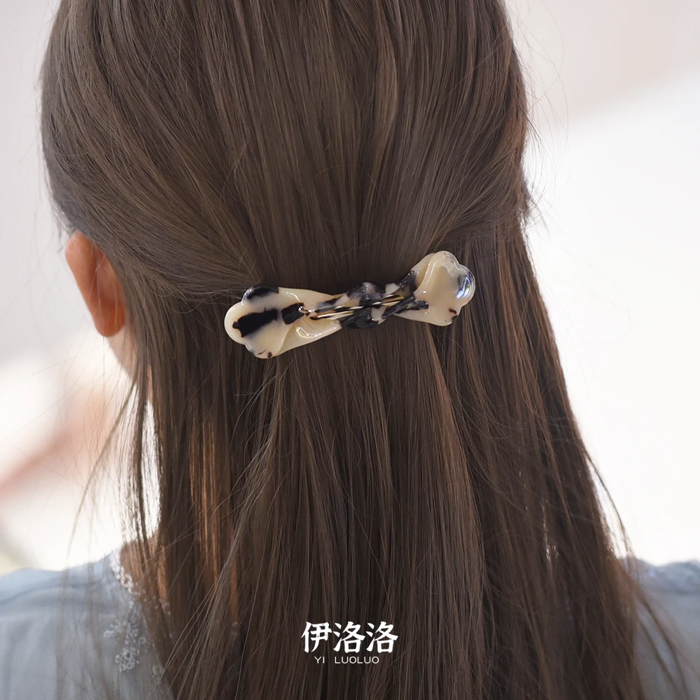 Women Headwear Middle Size Cute Hair Clip Vintage Hair Barrette Acetate Fashion Hair Accessories For Women