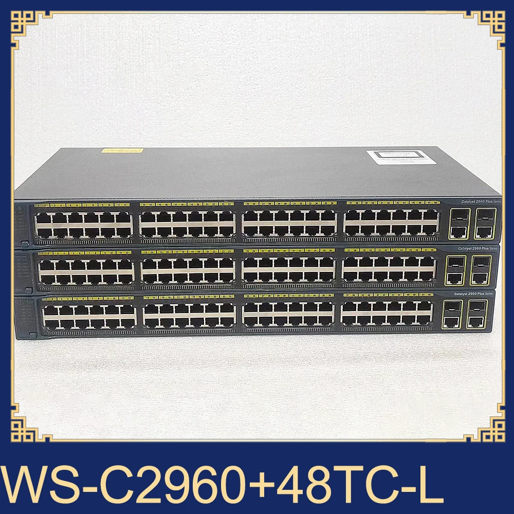 1pcs 48-port 100M 2-port Gigabit Multiplex Network Management Switch WS-C2960+48TC-L