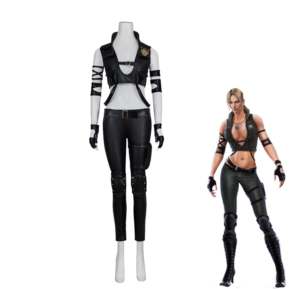 أزياء مورتال سونيا بليد كومبات التأثيرية المصنوعة حسب الطلب للنساء سراويل علوية للمعركة القتالية بدلة كاملة لحفلات الهالوين