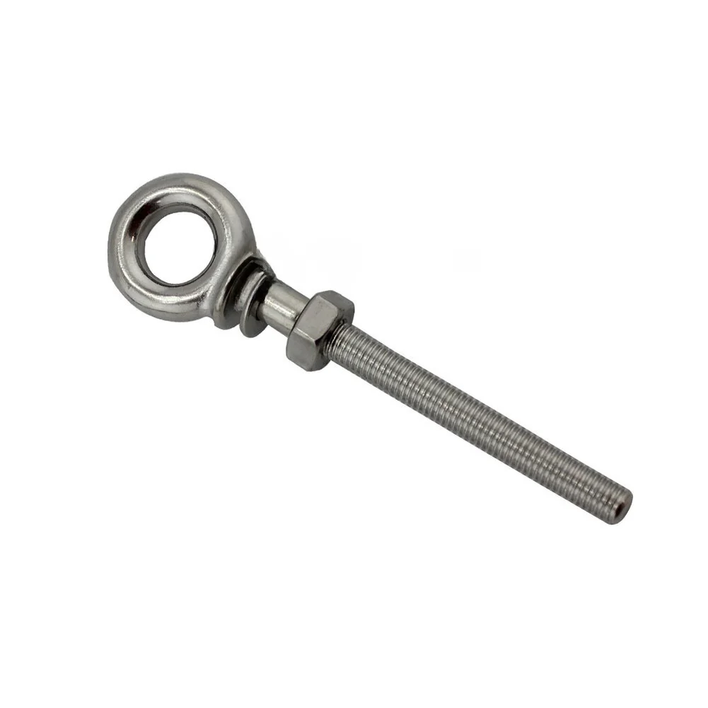 316 Stainless Steel Extended Eye Bolt for Swing Mounting and for suspension for m6 M8 for m10 Industrial Grade Hanging Hardware