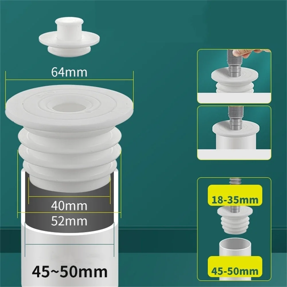 

Канализационное уплотнение для сливной трубы в полу с защитой от запаха, силиконовое уплотнительное кольцо для стиральной машины, внутренний диаметр 35-75 мм, сливы для раковины для стиральной машины