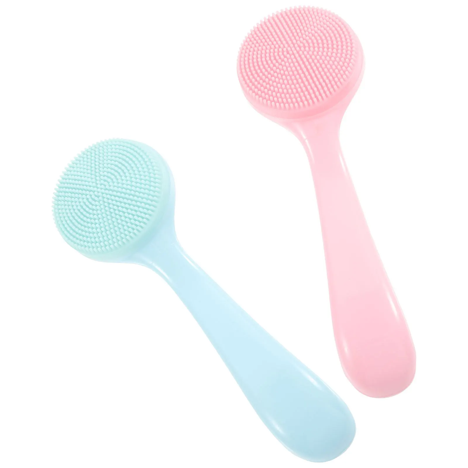 2 قطعة فرشاة تنظيف الوجه سيليكون الجلد ودية منظف الوجه لينة التقشير أداة تنظيف عميق غسل الوجه فرشاة تنظيف #4