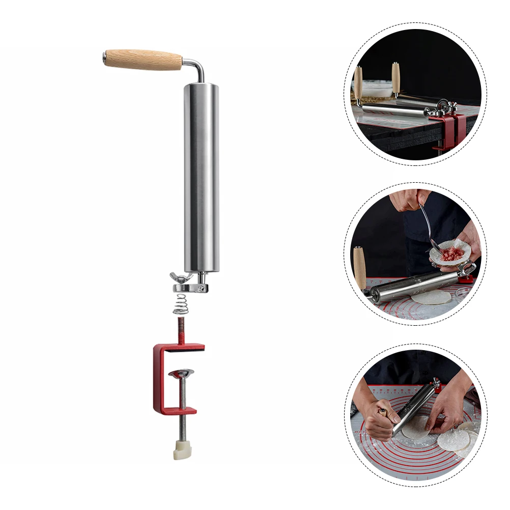 

Stainless Steel Rolling Pin Small Size Single H Kitchen Tool for Making Pasta Pizza Pastry Dumpling Easy to Clean