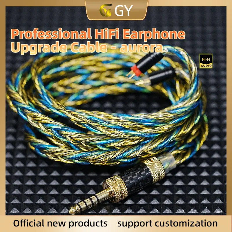 

GYHiFi-313 Graphene+Palladium Alloy Earphone IEM Cable Wire 3.5/4.4mm MMCX/2Pin 0.78 for Davinci Klanar 4U
