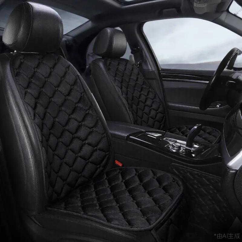 Winter new car seat cushion plush ultra soft antifreeze car interior anti heating small square pad backrest small three pieces