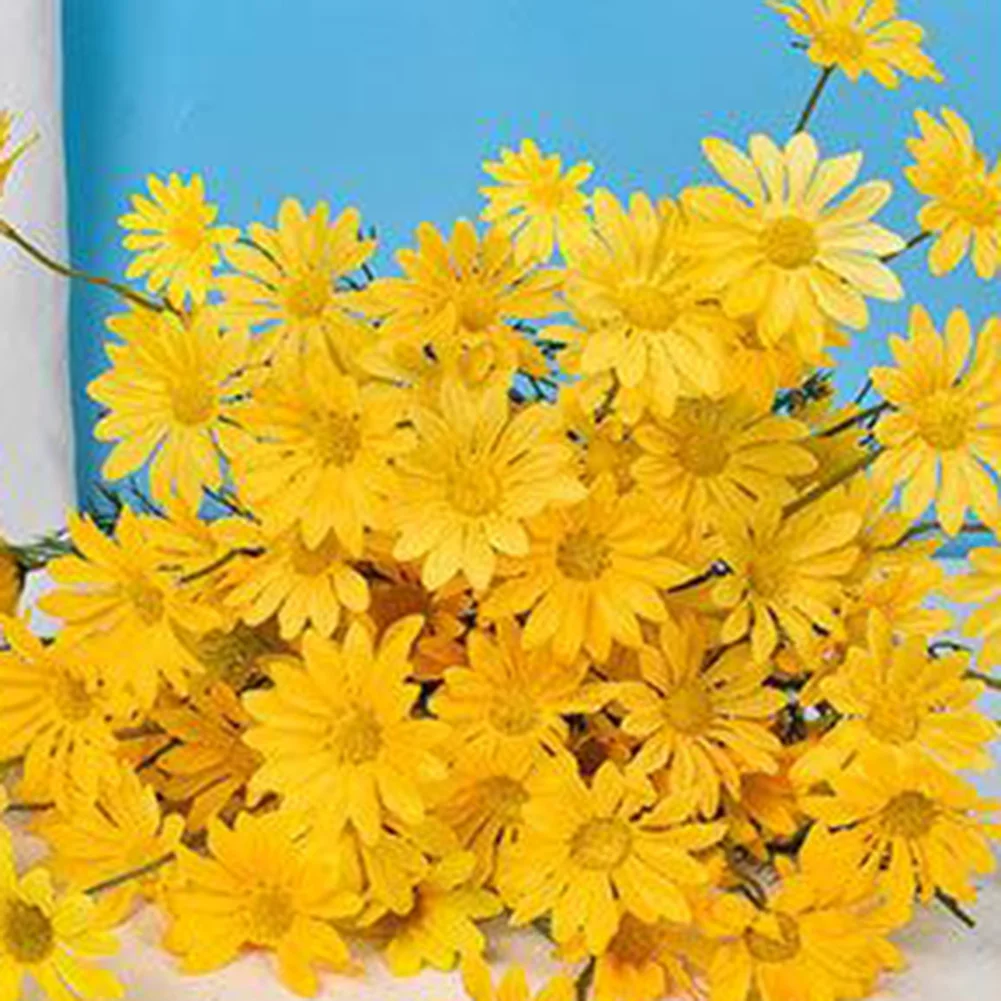 Искусственный пластиковый Букет маргариток, Искусственный Букет маргариток, украшение для дома, офиса, сада, комнаты, двора