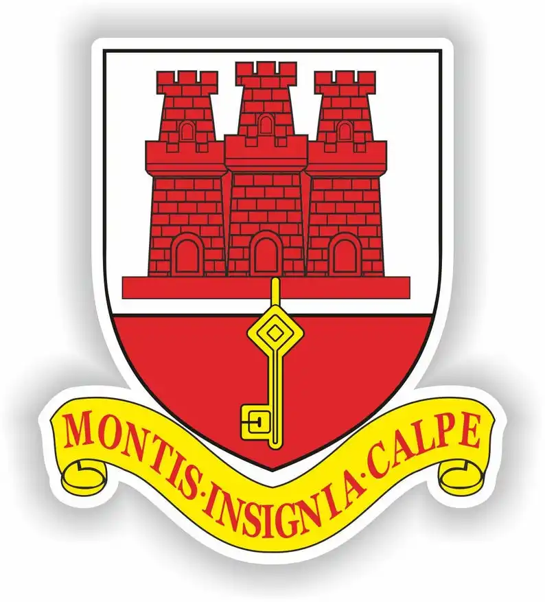 

Gibraltar Coat Of Arms Decals Motorcycle Stickers Suv Window Camping Sticker Car Accessories Funny Decorations For Camper Window