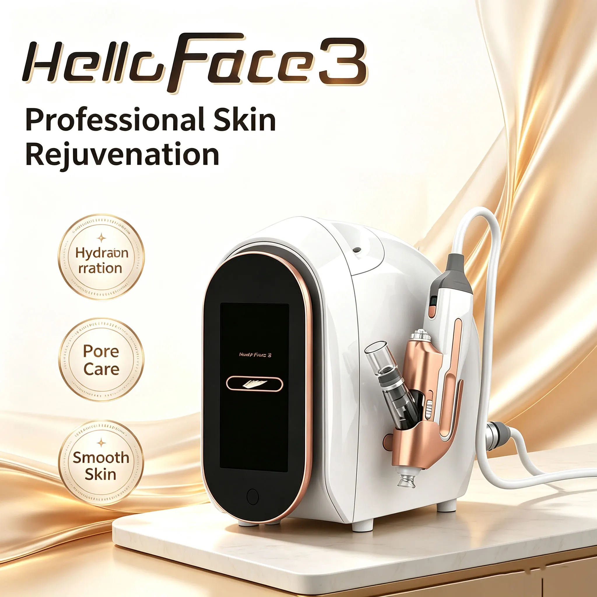 New Hello Face 3 Water Light Facial High-Pressure Deep Introduction Tightens the Skin with Multiple Functions
