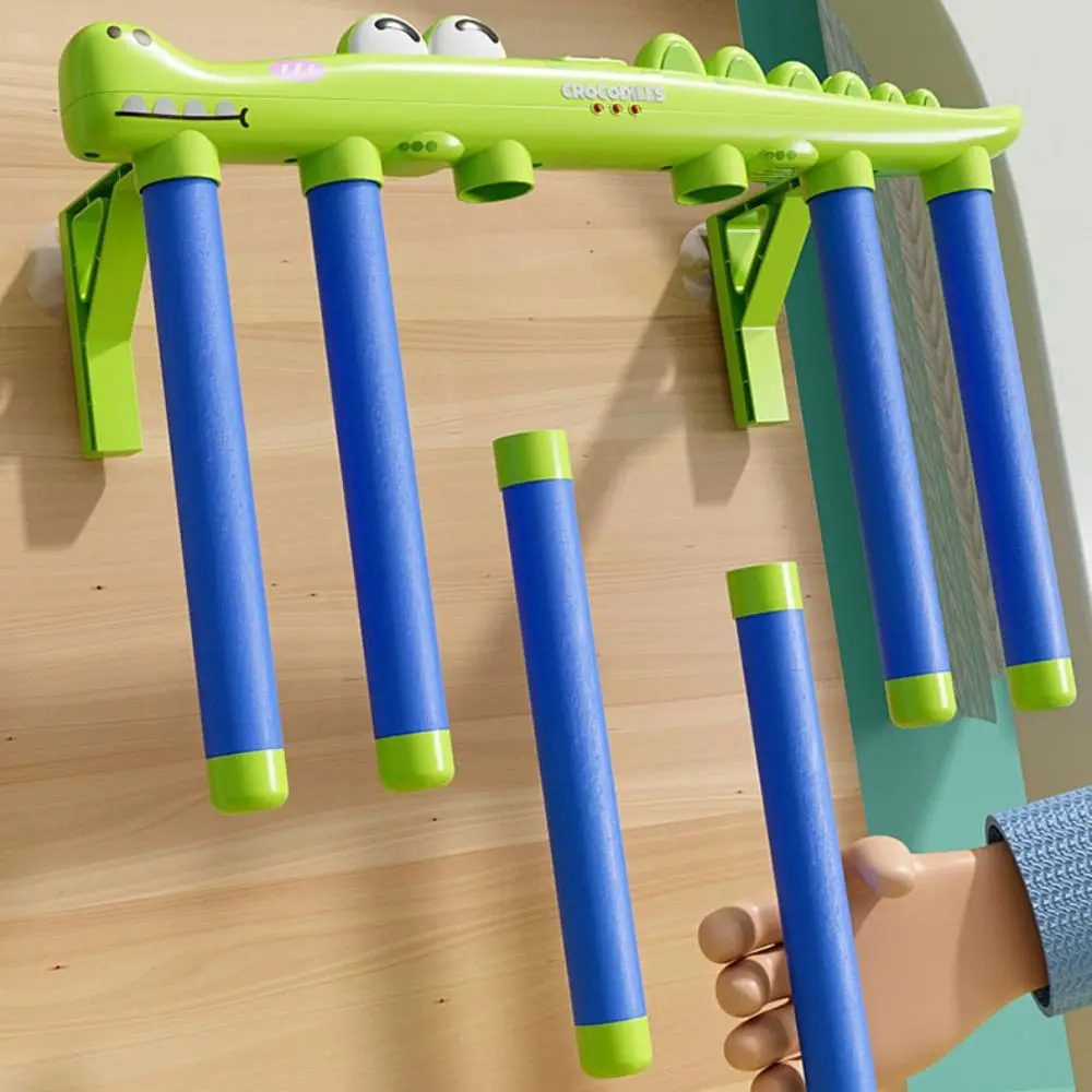 Palos que caen de desafío de cocodrilo, juego de ejercicio, palo para agarrar ojos y manos entre padres e hijos, pulpo de reacción rápida