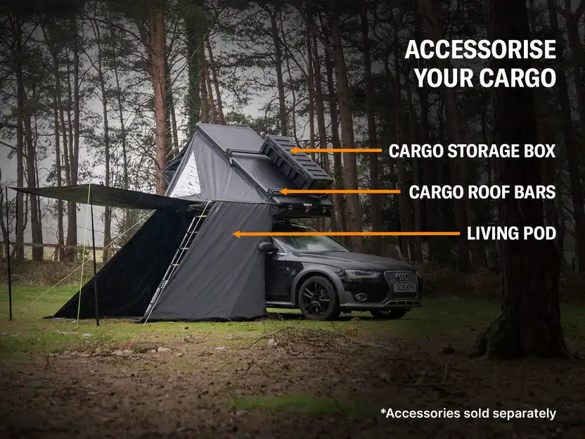 

CoolCar CoolCar 2-Person Waterproof Rooftop Tent SUV Outdoor Camping Summer Double Layer Foldable Aluminium Alloy Triangle Hard
