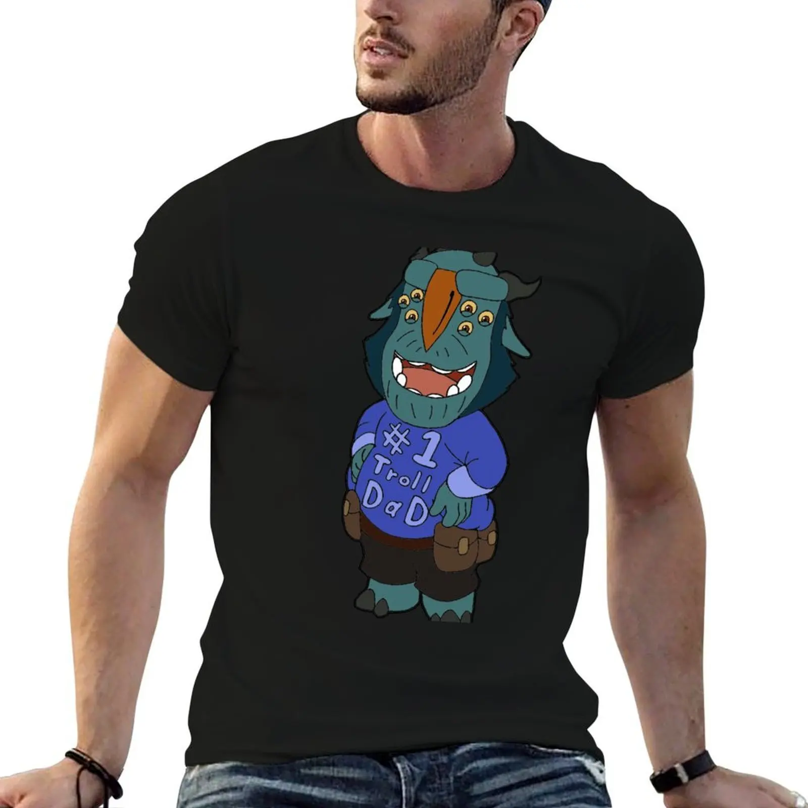 

Num 1 Troll Dad T-Shirt t shirt man designer man t shirt luxury man t shirt cotton high quality T-shirt
