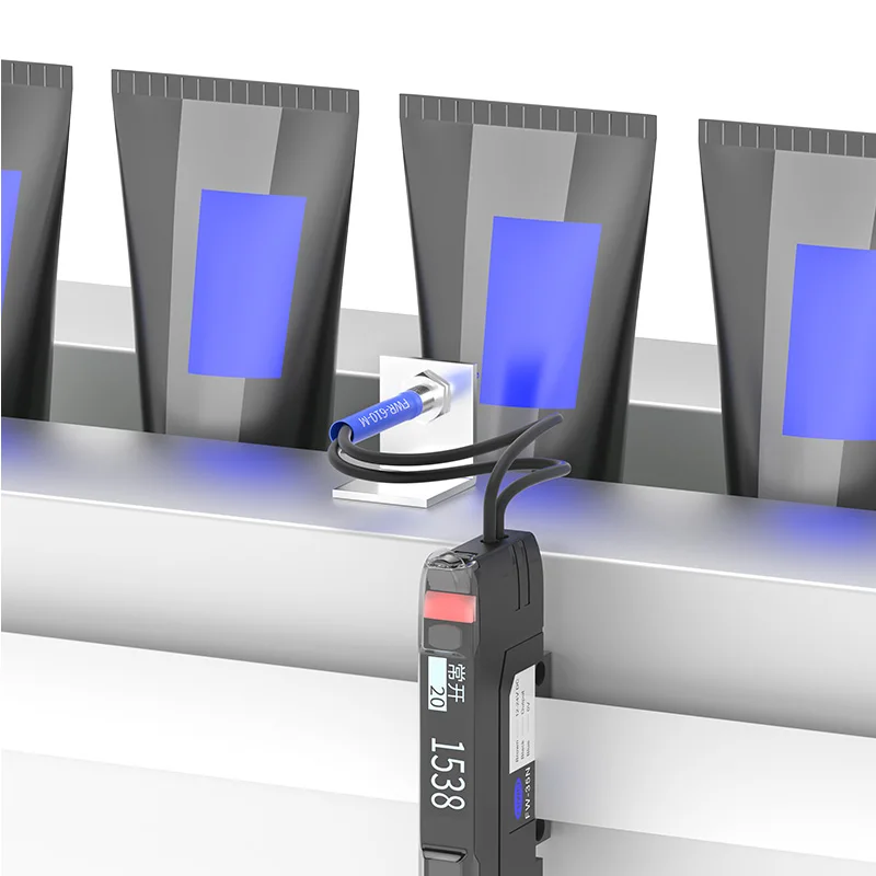 FUWEI FWRS-310 Fiber Optic Sensor Probe Diffuse Reflection Opposite M3M4M6 E32-DC200 FU-6 Plastic Diffuse Reflection