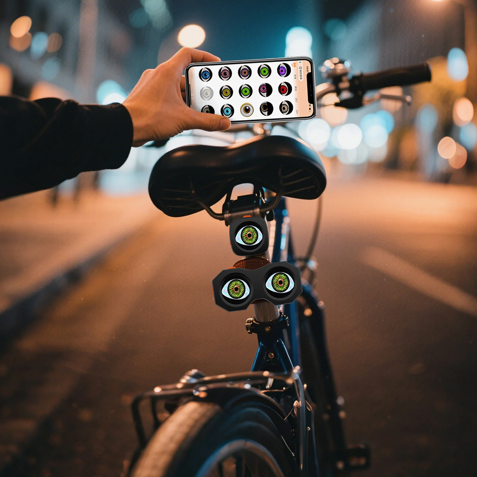 

Personalization Fashion Easy To Install Dynamic Devil'S Eye Led Bicycle Lights Suitable For Cycling Enthusiasts