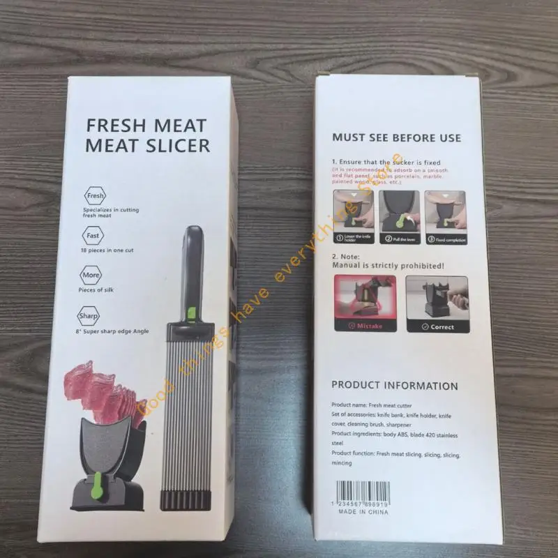 

55KF Manual Cutter for Meat Cheese Vegetables Stainless Steel Blade Beef Slicer