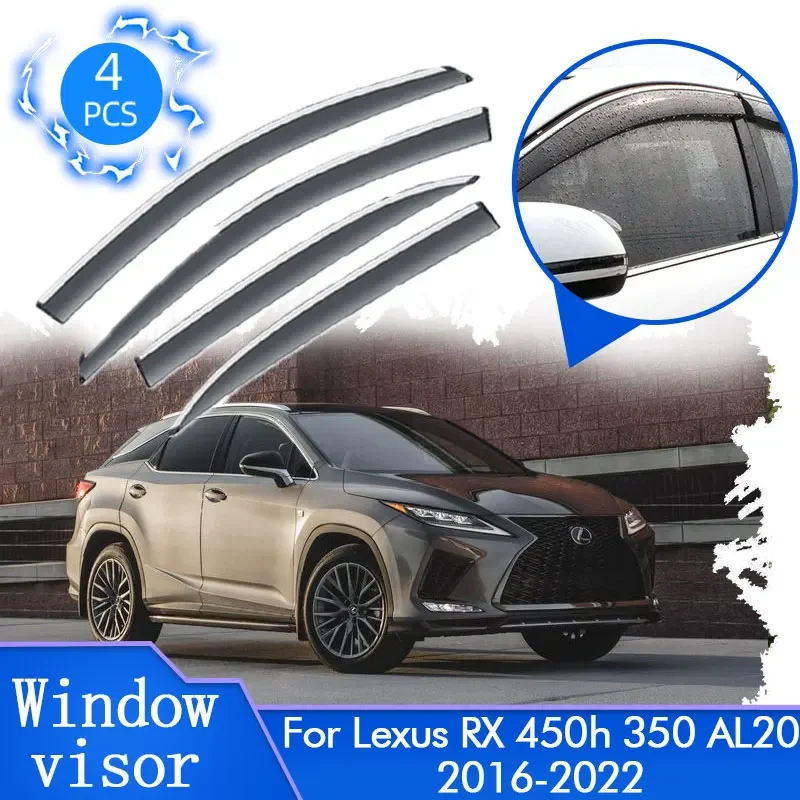 

For Lexus RX 450h 350 AL20 2016 2017 2018 2019 2020 2021 2022 Sun Window Visors Smoke Deflectors Guards Awning Cover Accessorie