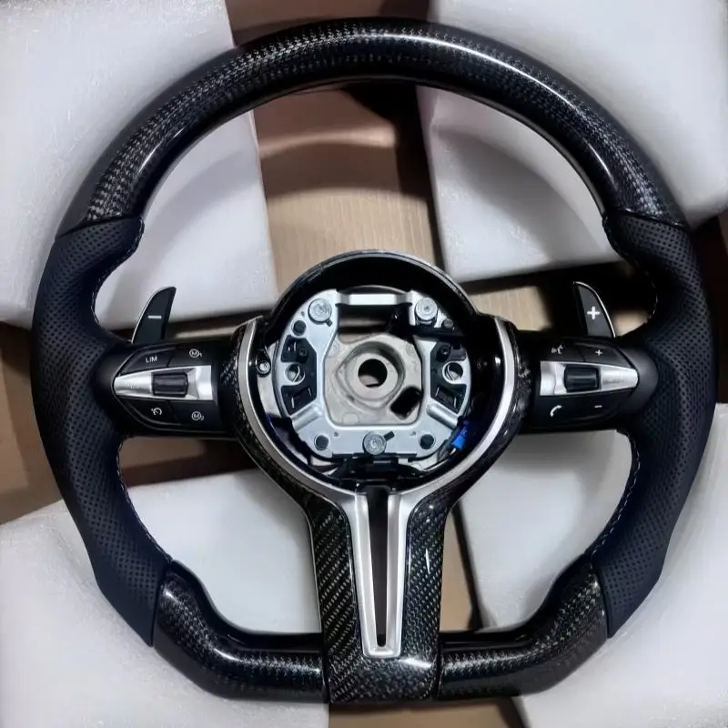 Carbon Fiber Steering Wheel For BMW M2 F87 M3 328M M5 F10 F12 M6 F06 F07 F30 F31 F01 F02 F20 F21 F22 F23 F32 F33 1 3 5 7 Series